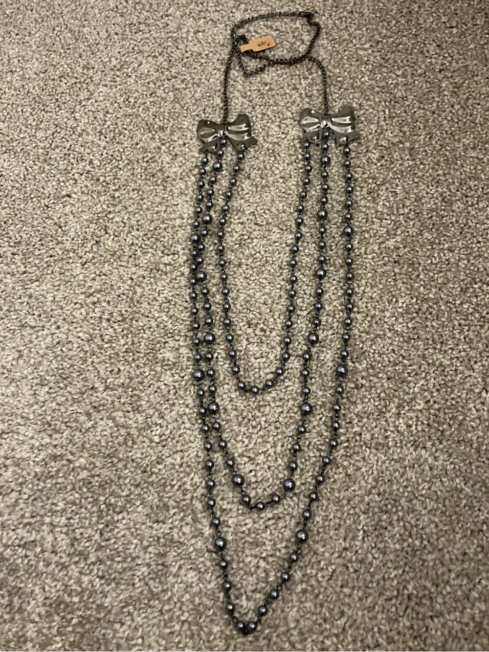 Women's Layered Bow Necklace